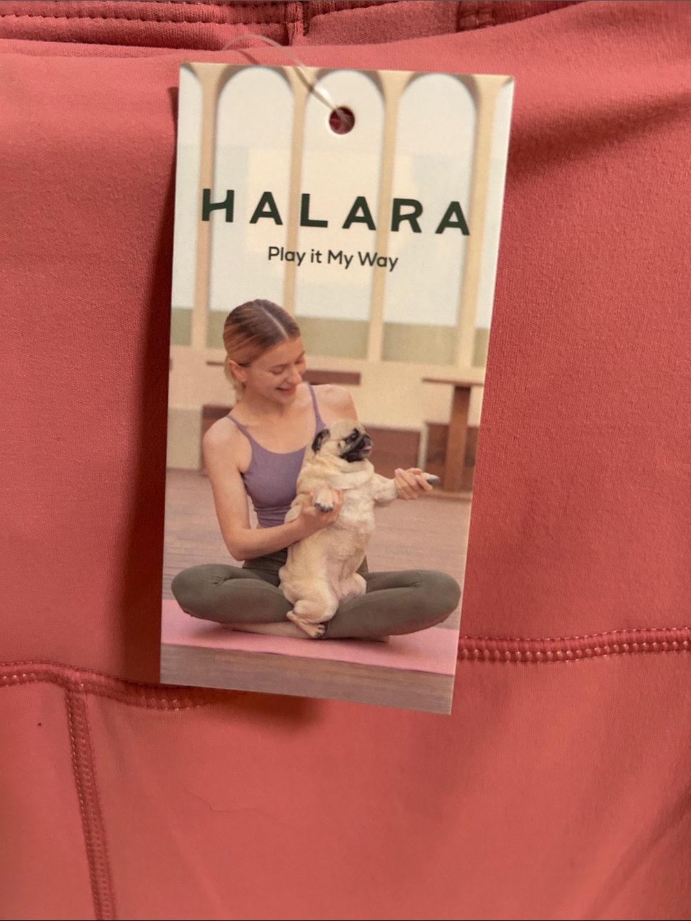 HALARA Rose-Tint High-Waist Flare Leggings NWT - Picture 2 of 5